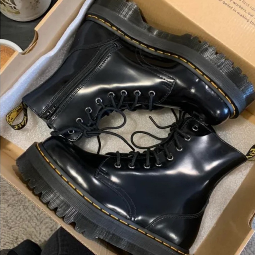 Dr. Martens Black Leather Boots
